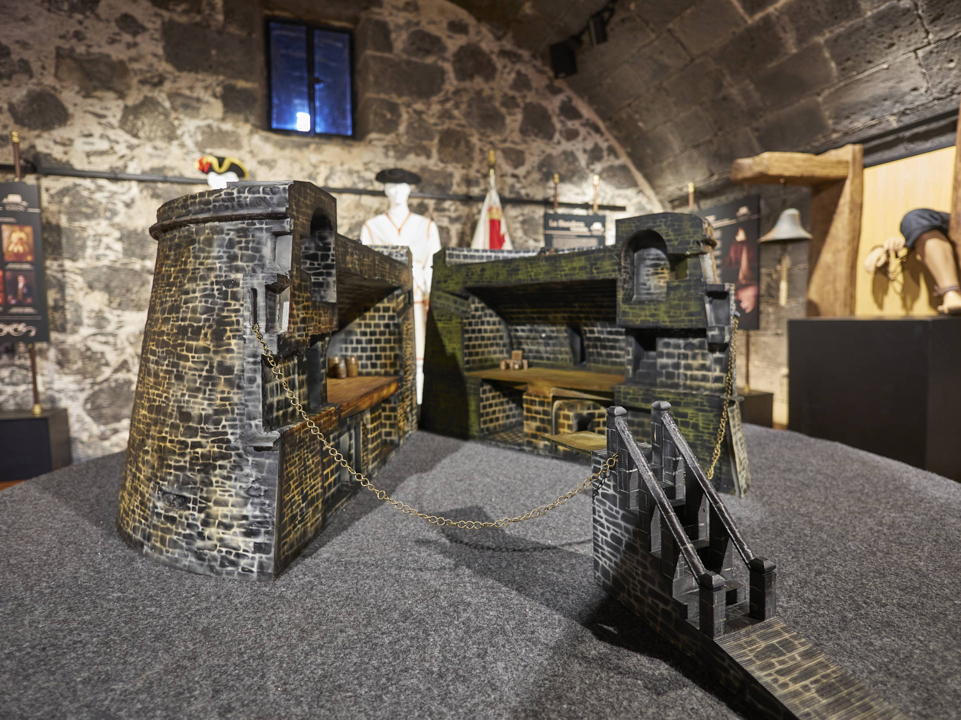 Interessantes Modell im Museum des Castillo de Rico Roque o Torre de El Tostón, El Cotillo.